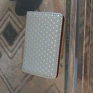 Blue/Silver Magnetic Card Holder hard case